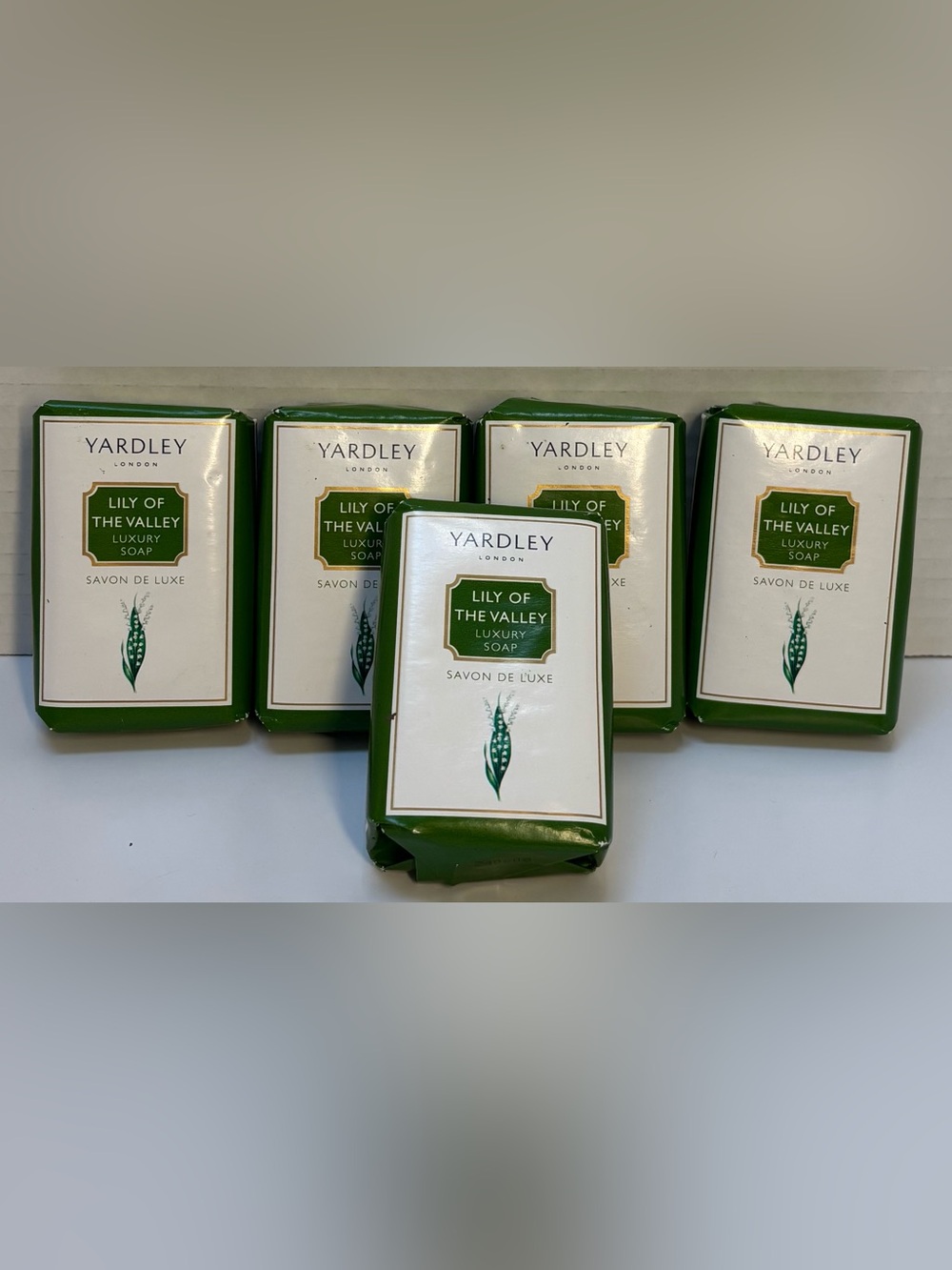 Yardley London Lily of the Valley Luxury Soap 5 x 100g Made in England Sealed